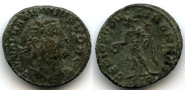 Rare 1/4 follis of Maximinus II as Caesar (305-310 AD), Siscia, Roman Empire