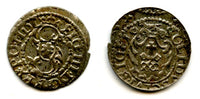 Silver shilling of Sigismund III (1587-1632), (16)19, Riga, Livonia, Polish-Lithuanian Commonwealth (KM#5)