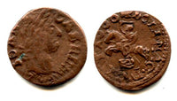 Copper solidus, 1666, Johann II Casimir (1648-68), Poland-Lithianian commonwealth