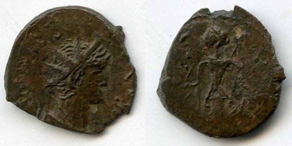Crude ancient barbarous radiate w/Spes, Tetricus II, c.270-280 AD, Roman Gaul
