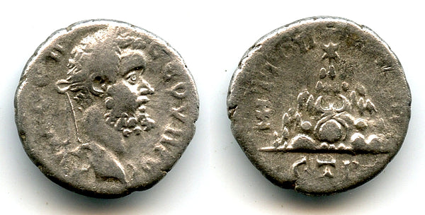 Silver drachm of Emperor Septimius Severus (193-211 AD), Caesarea, Cappadocia