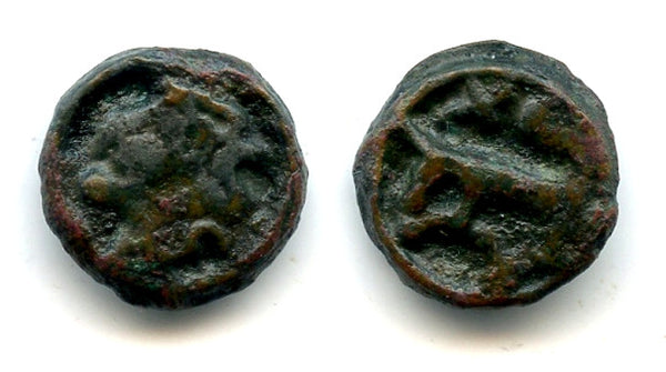 Potin coin, Senones, c.1st century BC, Geltic Gaul