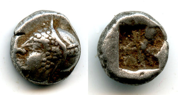 Archaic silver diobol, c.500 BC, Phokaia, Ionia, Ancient Greek coinage