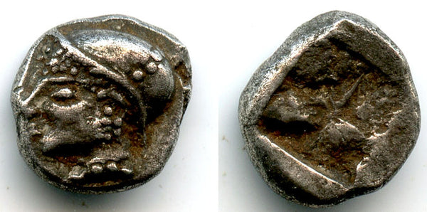Archaic silver diobol, c.500 BC, Phokaia, Ionia, Ancient Greek coinage