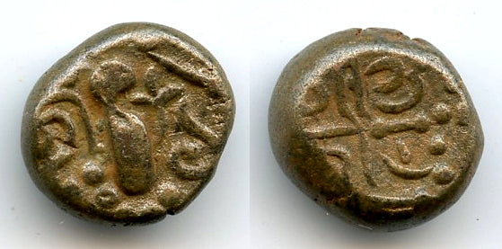 Silver drachm, type 3.3, Omkara monastery, Paramaras, c.1150-1300, India