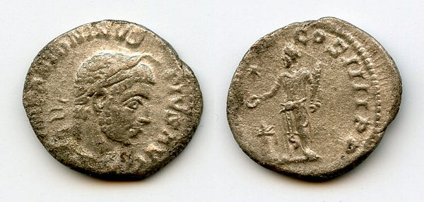 Silver denarius of Elagabalus (218-222 AD), Rome, Roman Empire (RIC 52)