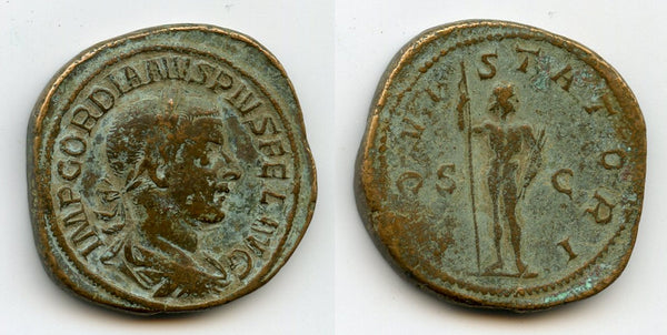 AE Sestertius of Gordian III (138-244 AD), Rome Mint, Roman Empire (RIC 298a)