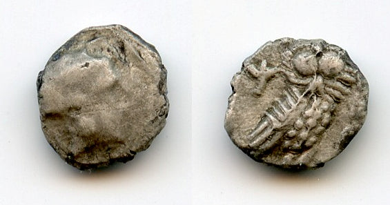 Very rare silver obol w/owl, YHD coinage, c.370-333 BC, Ancient Judaea