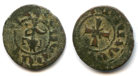 Rare bronze pogh, Levon IV (1320-1341), Cilician Armenia