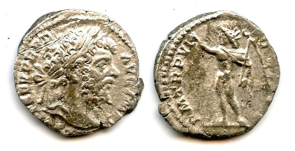 Silver denarius of Septimius Severus (193-211 AD), Roman Empire (RIC 117)