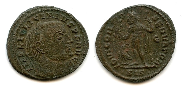 Nice follis of Licinius I (308-324 AD), Siscia, Roman Empire (RIC#17)