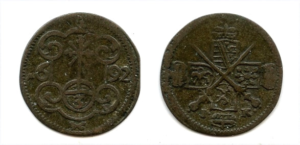 Silver 3 pfennig, Hans Georg IV (1691-1694), Saxony, German States