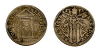 Silver 1/2 grosso, Pope Benedict XIV (1740-1758), 1750, Papal States
