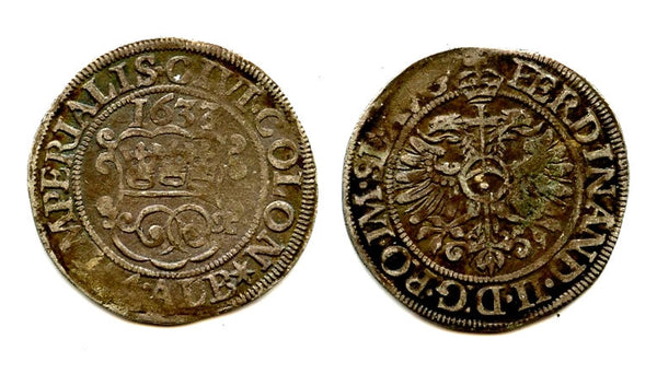 Silver 4-albus, Ferdinand II (1619-1637), 1633, Free City of Cologne, Germany