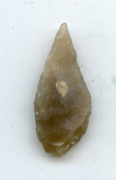 Chert leaf lanceolate arrowhead, North Africa, Mesolithic, c.5000 BC