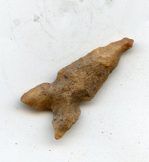 Jasper footed triangle basal notched forms from  North Africa,  late Neolithic period, ca.3000 BC