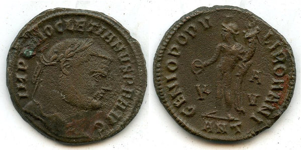 Follis of Diocletian (284-305 AD), Antioch mint, Roman Empire (RIC 54)