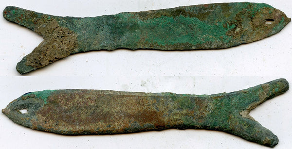 Authentic bronze fish-money, Western Zhou (1046-771 BC), Ancient China