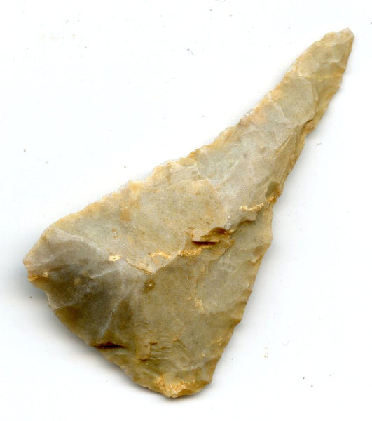 Chert flat base triangle arrowhead, North Africa, late Neolithic, ca.3000 BC