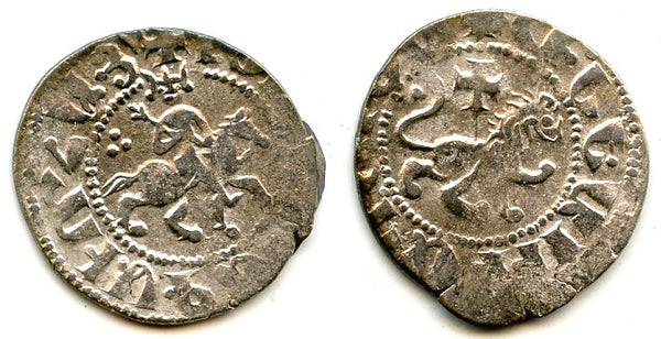 Silver takvorin, Levon III (1301-07), Sis mint, Cilician Armenia (Bed#1795)