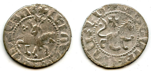Silver takvorin, Levon III (1301-07), Sis mint, Cilician Armenia (Bed#1744)