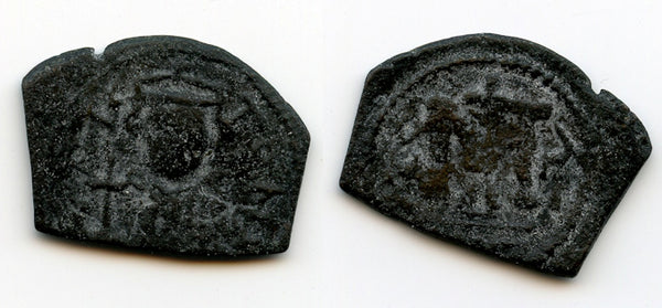 Pre-reform Arab-Byzantine follis, c.680-695 CE, Ummayad Caliphate
