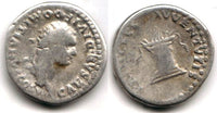Scarce denarius w/altar rev., Domitian (81-96 AD), Rome, Roman Empire