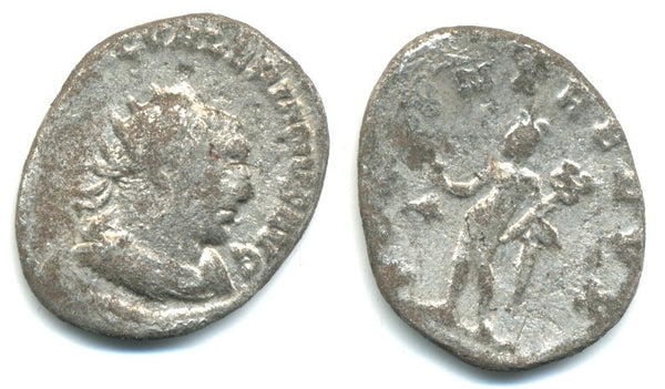 Silver antoninianus of Valerian (253-260 AD), Asian mint, Roman Empire - FORTVNA REDVX