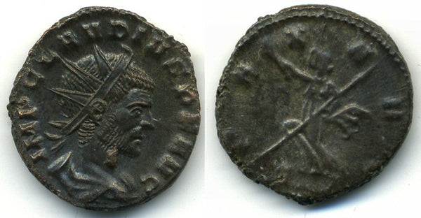 Nice! Silvered antoninianus of Claudius II (268-270 AD), Milan, Roman Empire