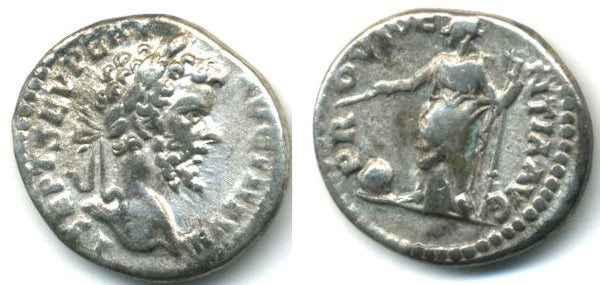 New style silver denarius of Septimius Severus (193-211 AD), PROVIDENTIA AVG, Laodicea mint
