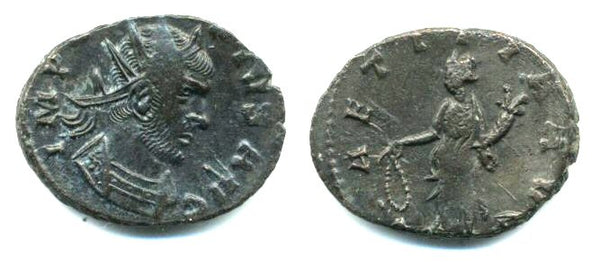 Beautiful antoninianus of Claudius II (268-270 AD), LAETITIA AVG, Siscia mint