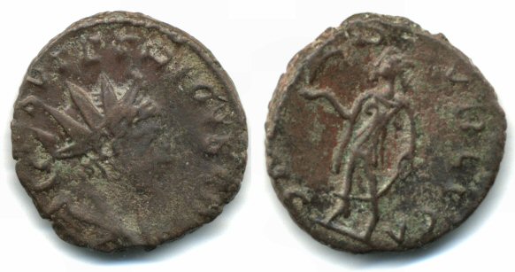 AE antoninianus of Tetricus II (270-273 AD), SPES PVBLICA, Gallo-Roman Empire