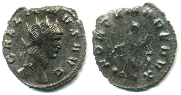 Hoard antoninianus of Gallienus (253-268 AD), Rome mint, FORTVNA REDVX
