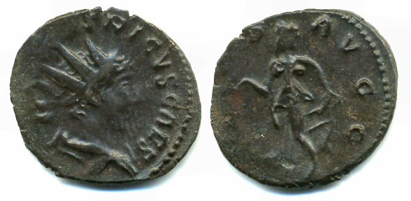 Bronze antoninianus of Tetricus II as Caesar (270-273 AD), SPES AVGG, Gallo-Roman Empire