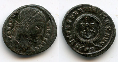 Follis of Constantine the Great (307-337 AD), Ticinum, Roman Empire