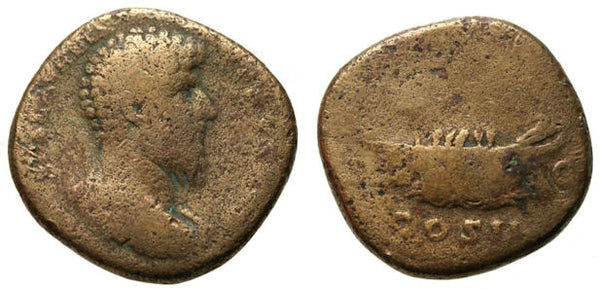 AE Sestertius of Lucius Verus (161-169 AD), Rome Mint, minted 163 AD, Roman Empire
