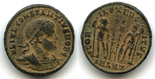 AE3 of Constantius II as Caesar (317-337 AD), Antioch, Roman Empire (RIC 88)