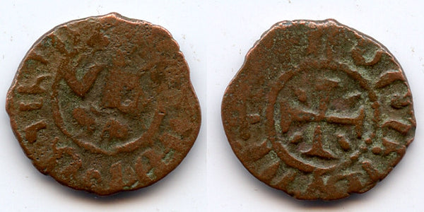 Scarce bronze kardez, Levon III (1301-1307), Cilician Armenia