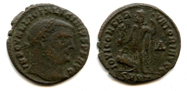 Bronze follis of Licinius I (308-324 AD), Heraclea mint, Roman Empire RIC12