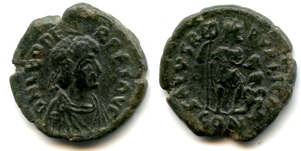 Superb and VERY rare large AE2 of Leo (457-474 AD), Cherson mint, Roman Empire (RIC 658 - R4!!!)
