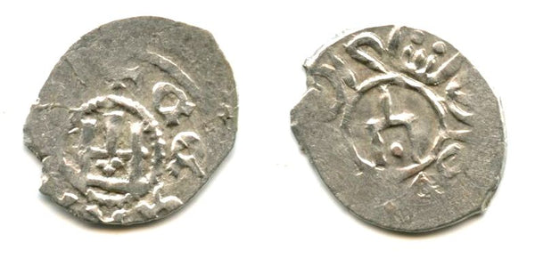 silver asper, Filippo Maria Visconti (1421-1435) and Birdi Khan (1420-21), Jochid Mongols, Caffa (Ret#150)