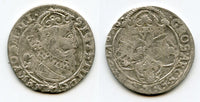 Large silver 6-groschen (1/5 thaler) of Sigismund III (1587-1632), 1626, Polish Royal issue, Polish-Lithuanian Commonwealth (KM#42)
