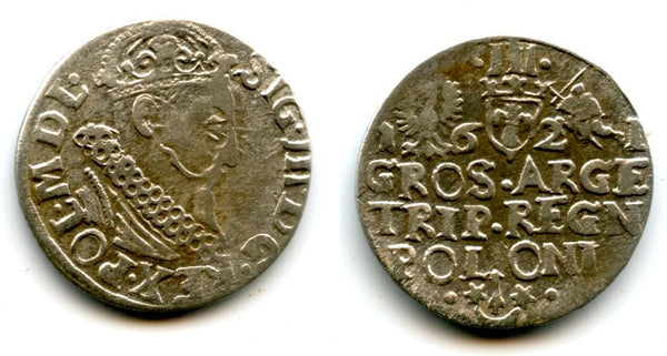 Nice silver 3-groschen of Sigismund III (1587-1632), 1621, Polish Royal issue, Polish-Lithuanian Commonwealth (KM#31)