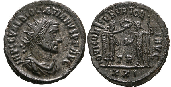Scarce antoninianus of Diocletian (284-305 AD), Tripolis mint, Roman Empire