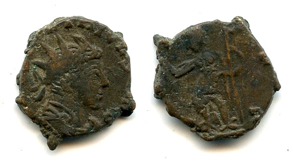 Barbarous PAX antoninianus of Tetricus II, c.270-280 AD, Roman Gaul