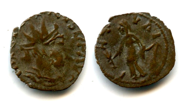 Barbarous PAX antoninianus of Tetricus II, c.270-280 AD, Roman Gaul