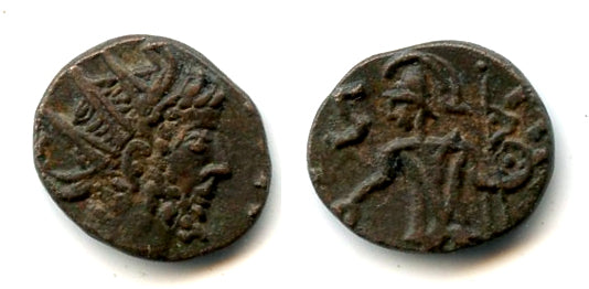 Barbarous VIRTVS antoninianus of Tetricus I, c.270-280 AD, Roman Gaul