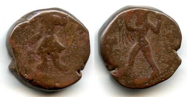 AE Tetradrachm (w/god of wind Vado), Kanishka (c.127-152 AD), Kushan Empire