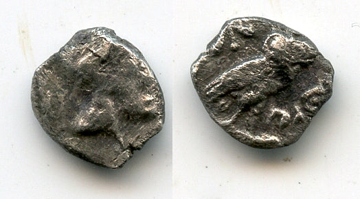 Rare silver obol, Gaza, Philistia (Palestine), ca.450-350 BC