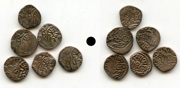 Lot of 6 billon jitals of Mohamed Bin Sam (1193-1206), Ghorids